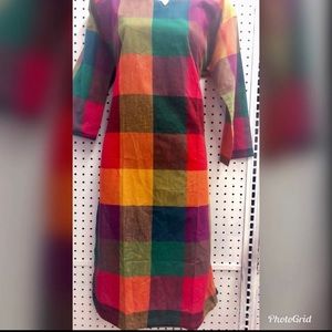 Knee length colorful dress